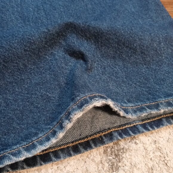 OLD NAVY mid rise baggy wide leg jeans in myrtle (10 tall) - Picture 12 of 14